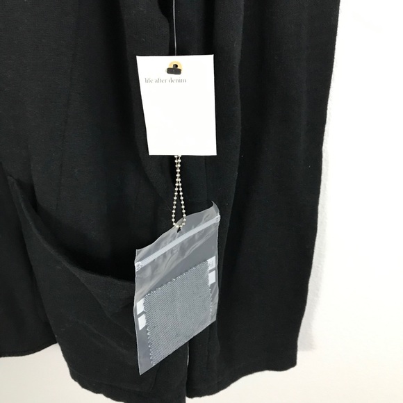Life After Denim Large Cardigan Sweater Black - Picture 4 of 7